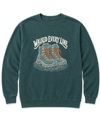 Walked Every Line Sweatshirt - Blue Spruce