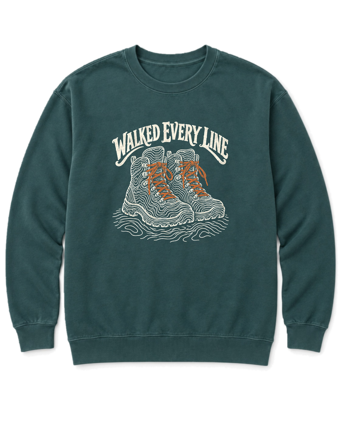 Walked Every Line Sweatshirt - Blue Spruce