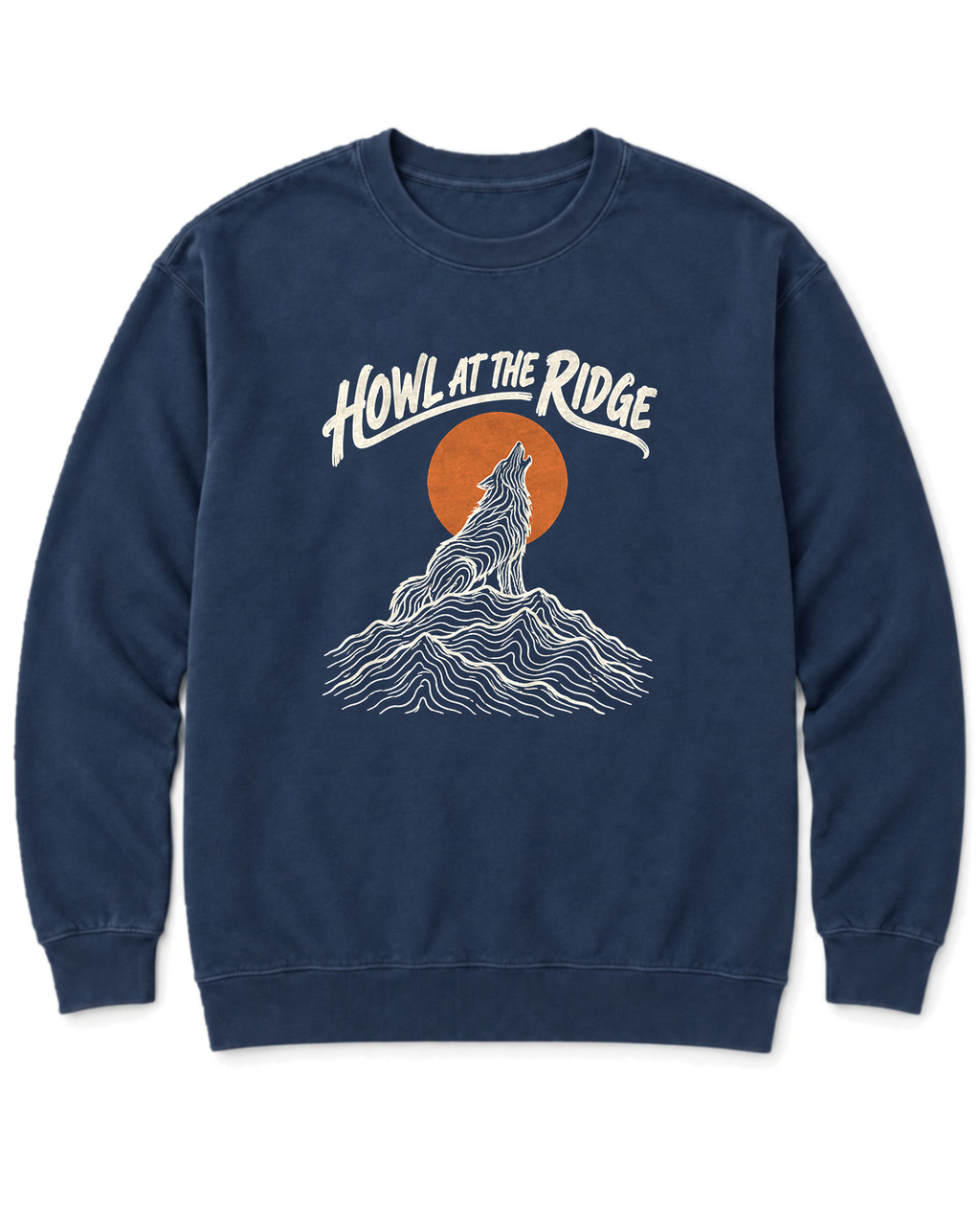 Howl at the Ridge Sweatshirt - True Navy