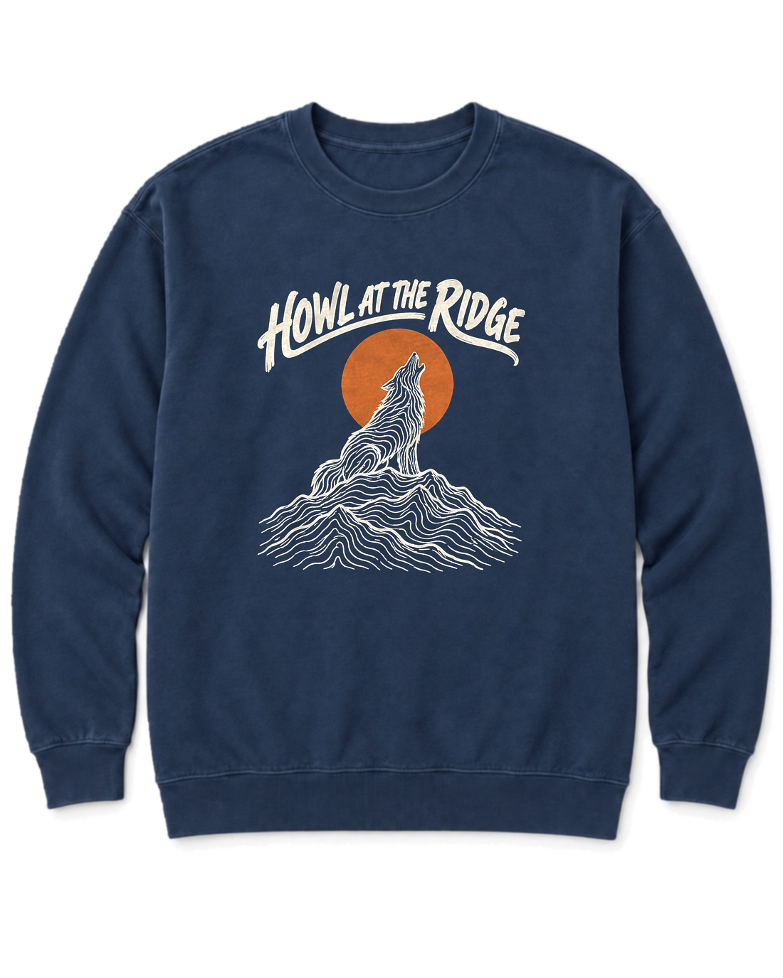 Howl at the Ridge Sweatshirt - True Navy