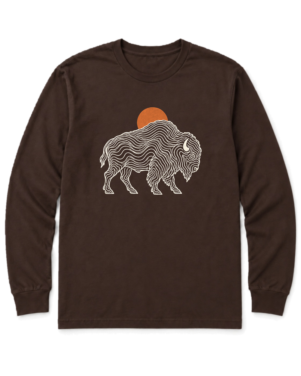 Topo Bison Long Sleeve Shirt - Dark Chocolate