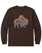 Topo Bison Long Sleeve Shirt - Dark Chocolate