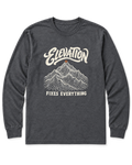 Elevation Fixes Everything Long Sleeve Shirt - Dark Heather