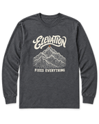 Elevation Fixes Everything Long Sleeve Shirt - Dark Heather