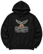 Topo Whale Tail Hoodie - Black