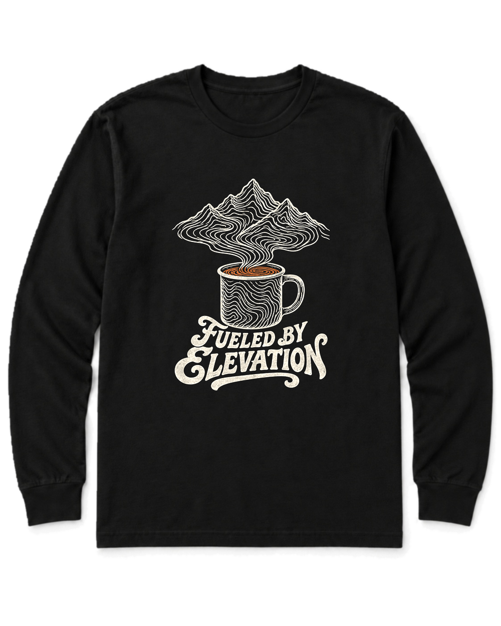 Fueled by Elevation Long Sleeve Shirt - Black