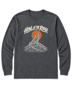 Howl at the Ridge Long Sleeve Shirt - Dark Heather