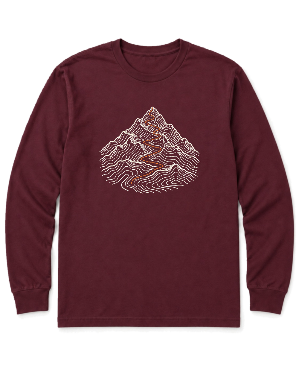 Summit Trail Long Sleeve Shirt - Maroon