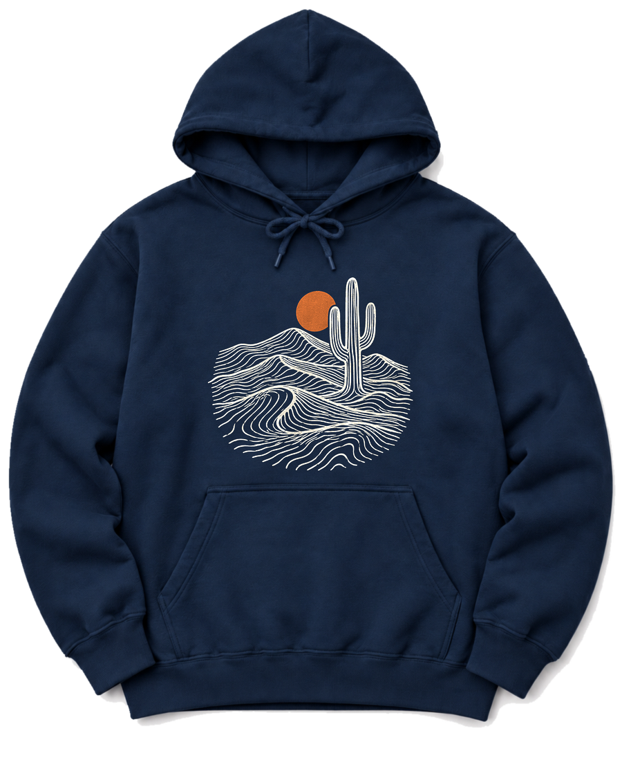 Desert Saguaro Hoodie - Navy