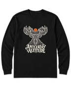 Antlers & Altitude Long Sleeve Shirt - Black