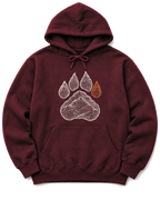 Topo Bear Paw Hoodie - Maroon