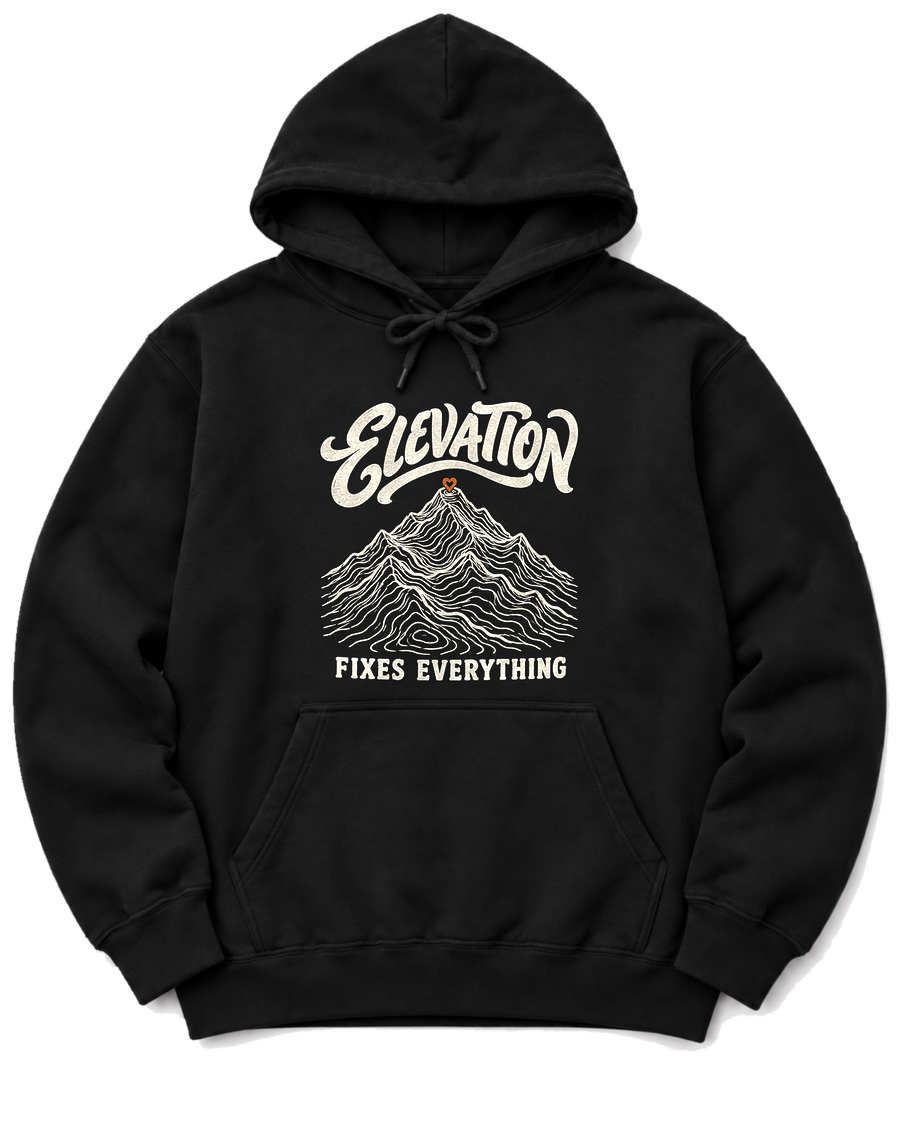 Elevation Fixes Everything Hoodie - Black