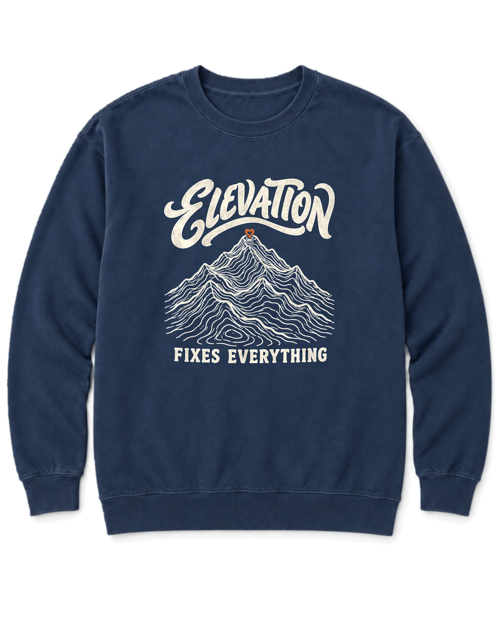 Elevation Fixes Everything Sweatshirt - True Navy