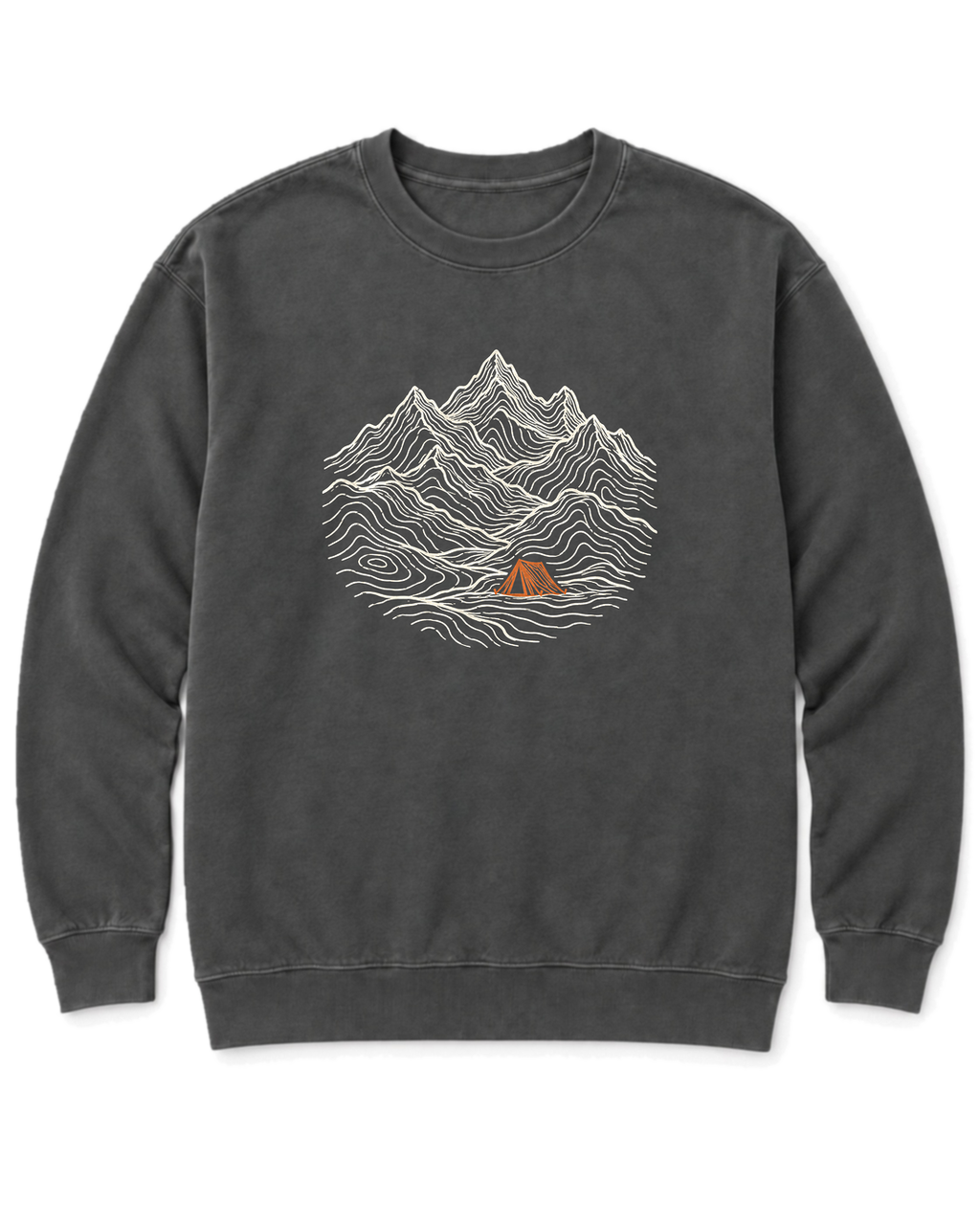 Tent Under the Peaks Sweatshirt - Pepper