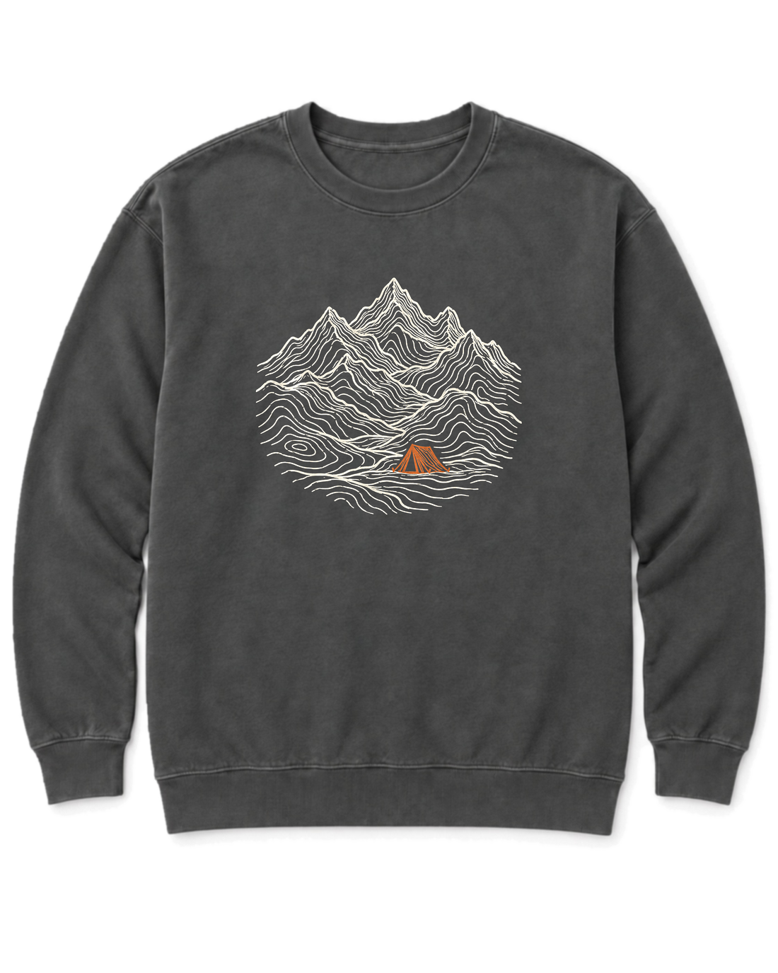 Tent Under the Peaks Sweatshirt - Pepper