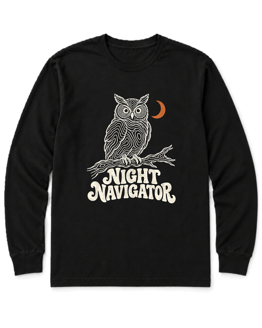 Night Navigator Long Sleeve Shirt - Black