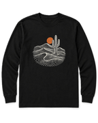 Desert Saguaro Long Sleeve Shirt - Black