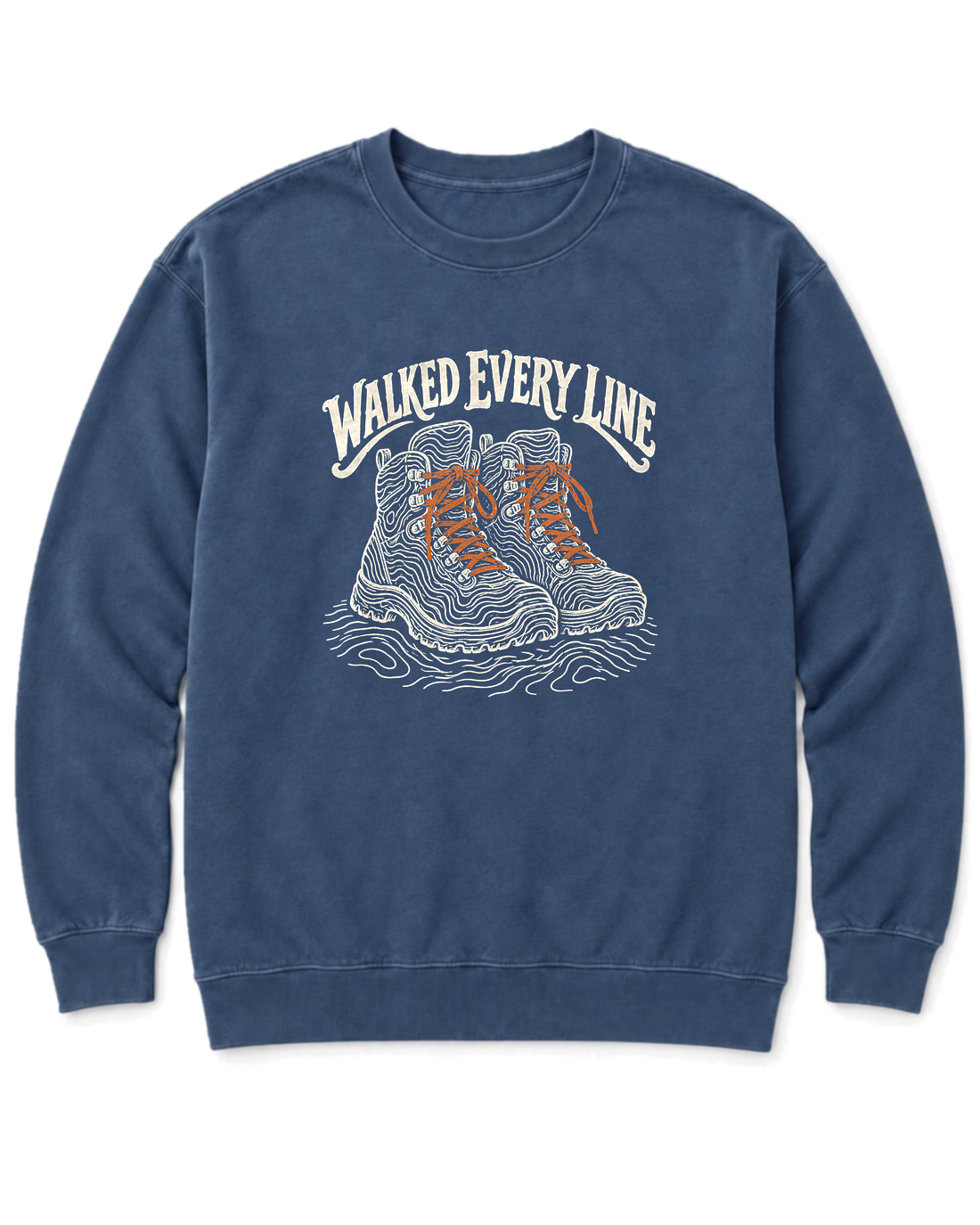 Walked Every Line Sweatshirt - Denim