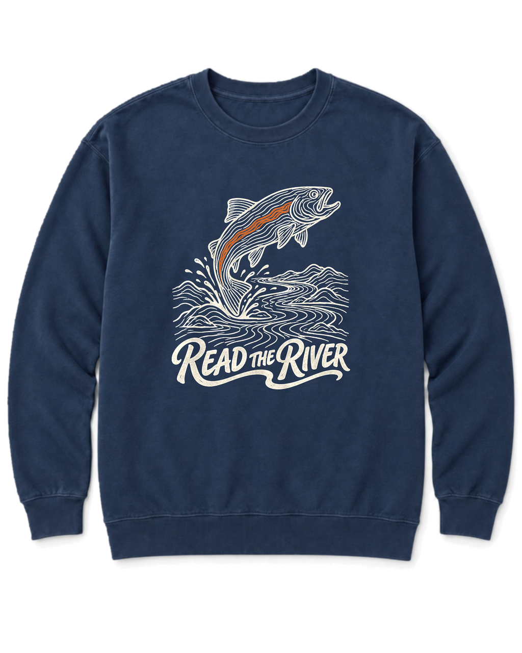 Read the River Sweatshirt - True Navy
