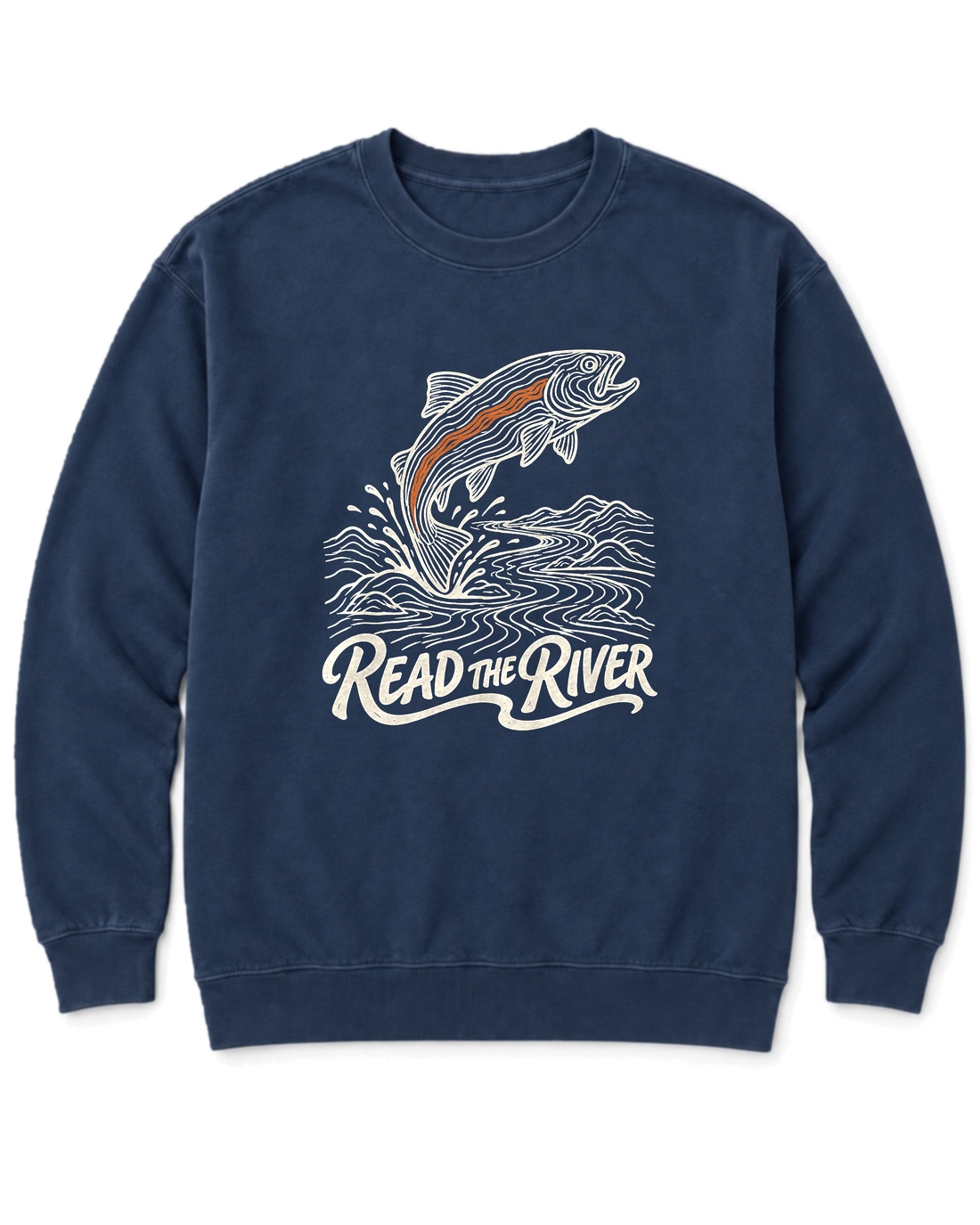 Read the River Sweatshirt - True Navy