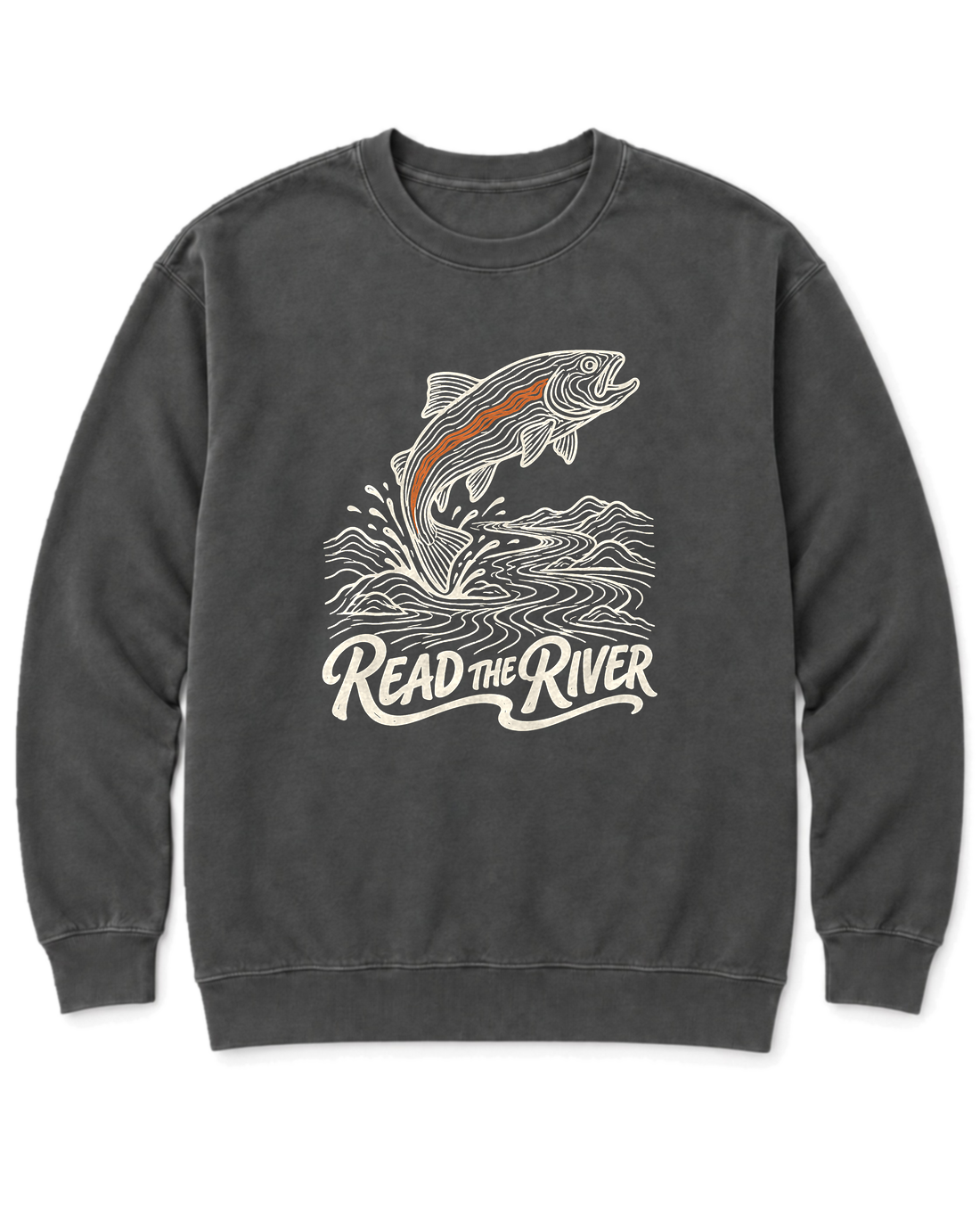 Read the River Sweatshirt - Pepper