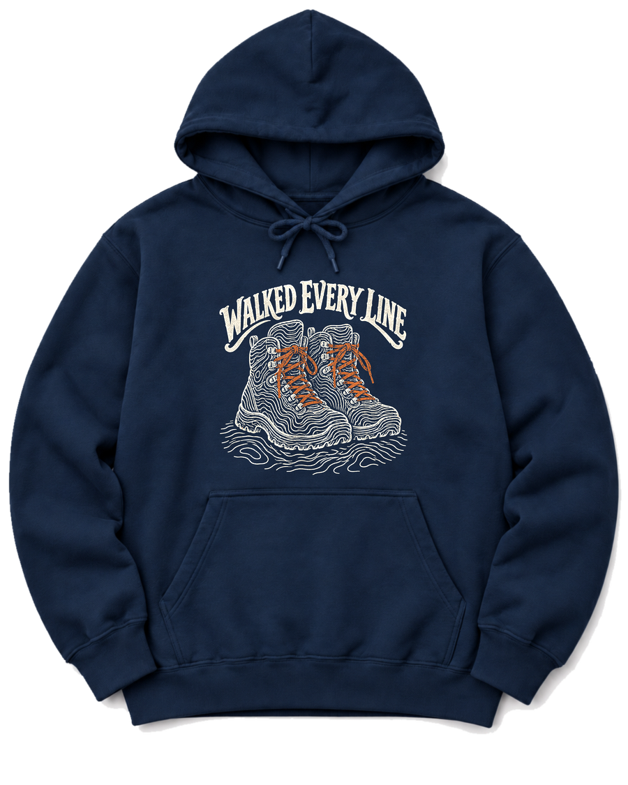 Walked Every Line Hoodie - Navy