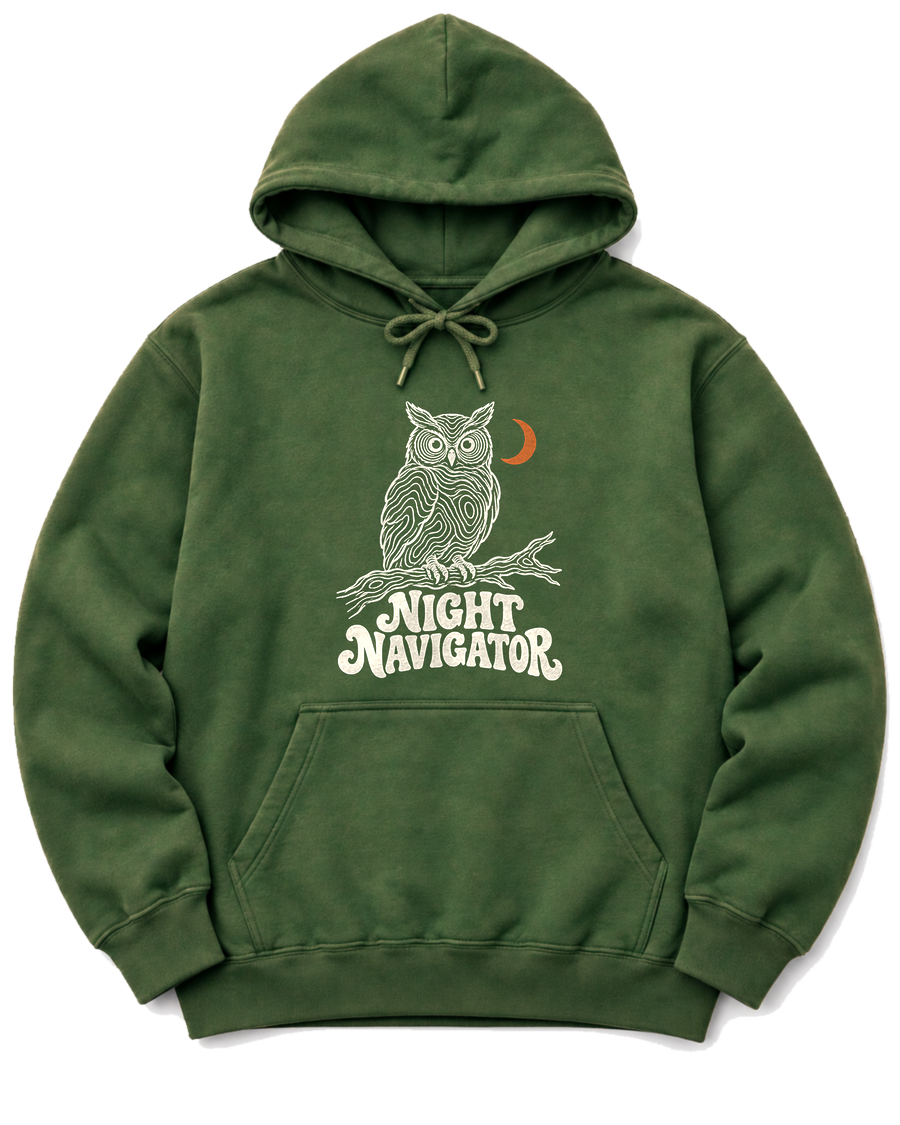Night Navigator Hoodie - Military Green