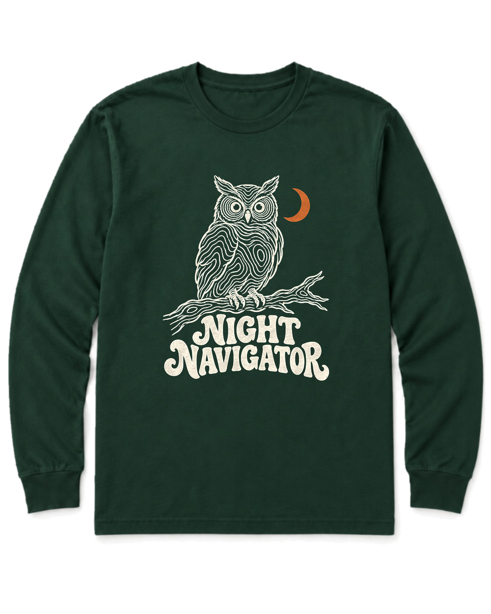 Night Navigator Long Sleeve Shirt - Forest Green