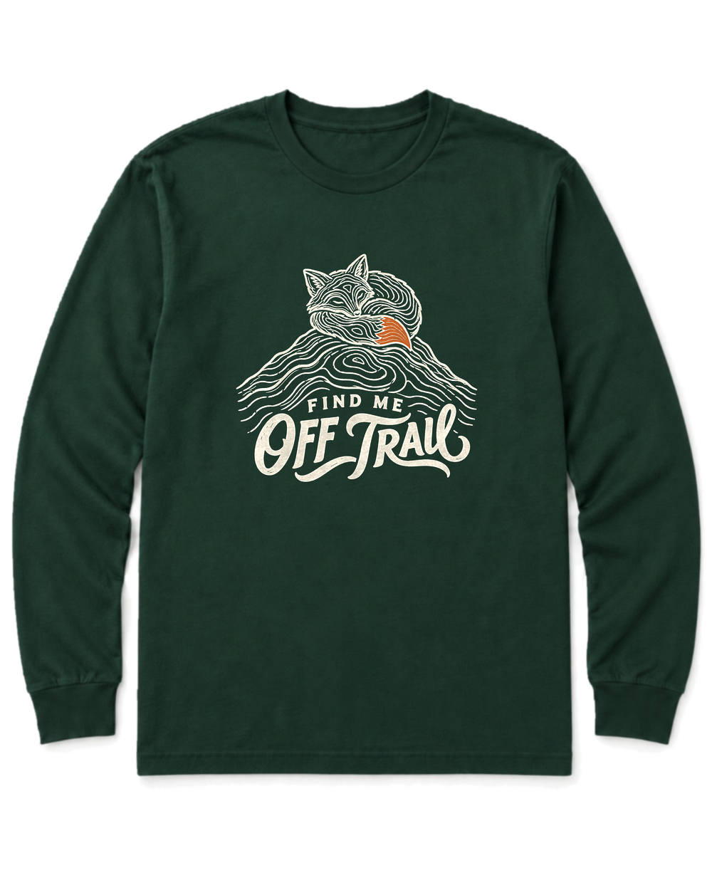 Find Me Off Trail Long Sleeve Shirt - Forest Green