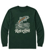 Read the River Long Sleeve Shirt - Forest Green
