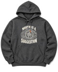 North Is a Suggestion Hoodie - Dark Heather