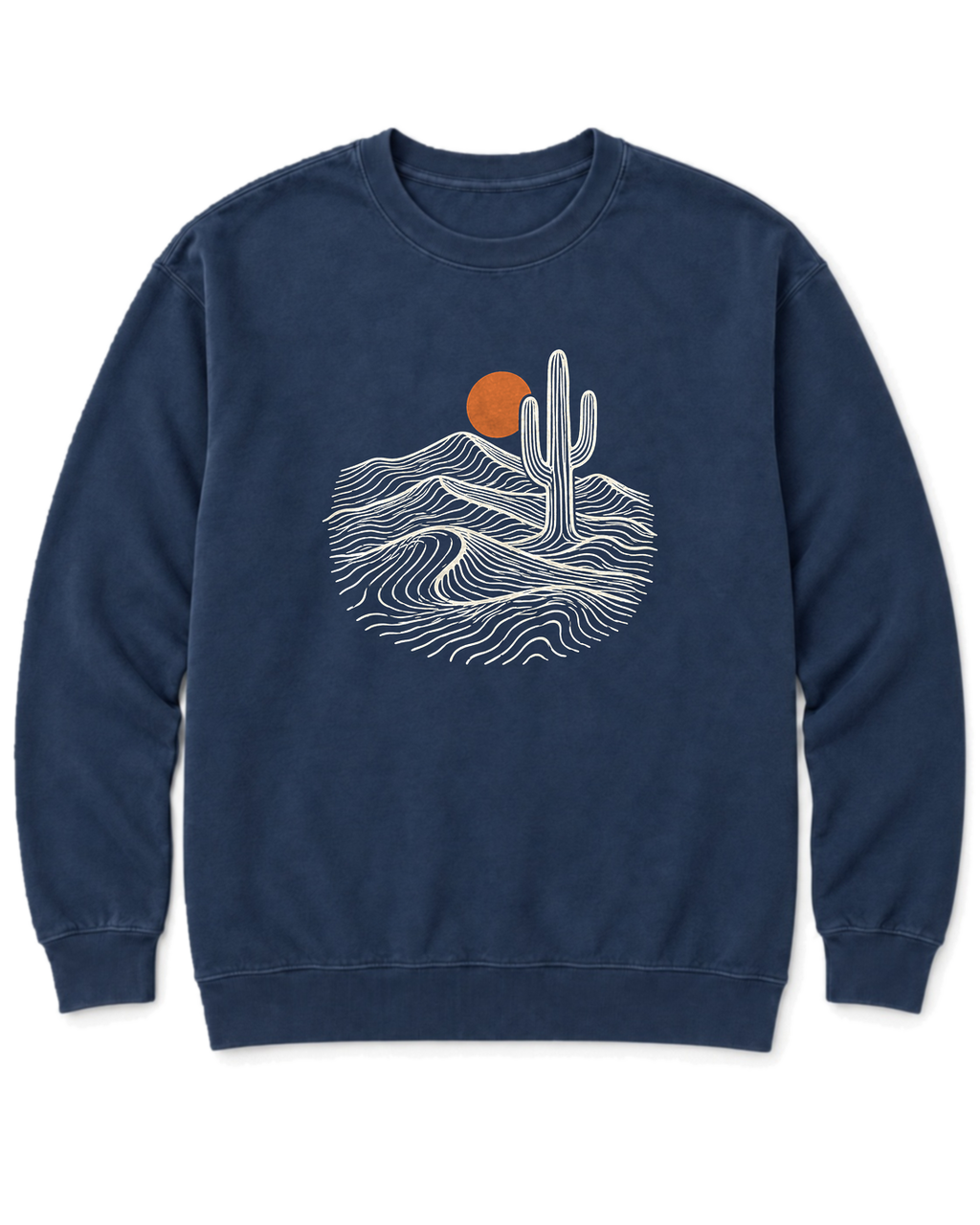 Desert Saguaro Sweatshirt - True Navy