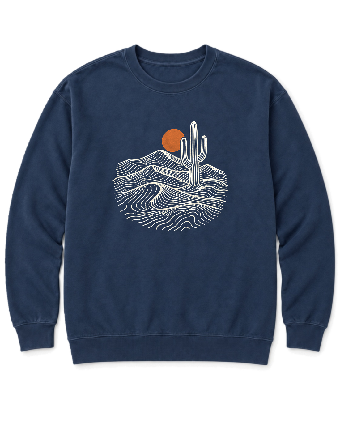 Desert Saguaro Sweatshirt - True Navy