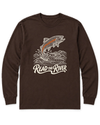 Read the River Long Sleeve Shirt - Dark Chocolate