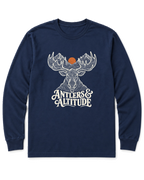 Antlers & Altitude Long Sleeve Shirt - Navy