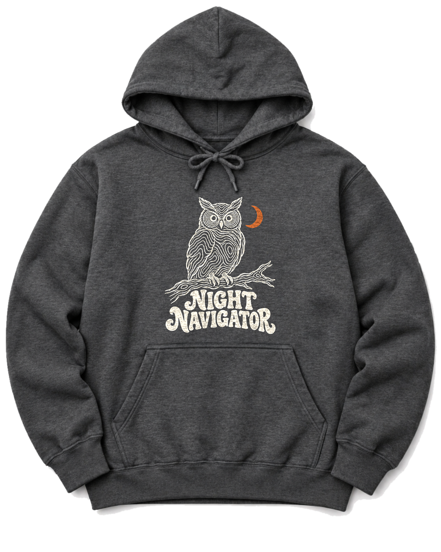 Night Navigator Hoodie - Dark Heather