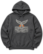 Topo Whale Tail Hoodie - Dark Heather