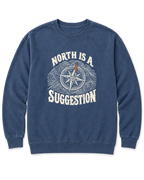 North Is a Suggestion Sweatshirt - Denim