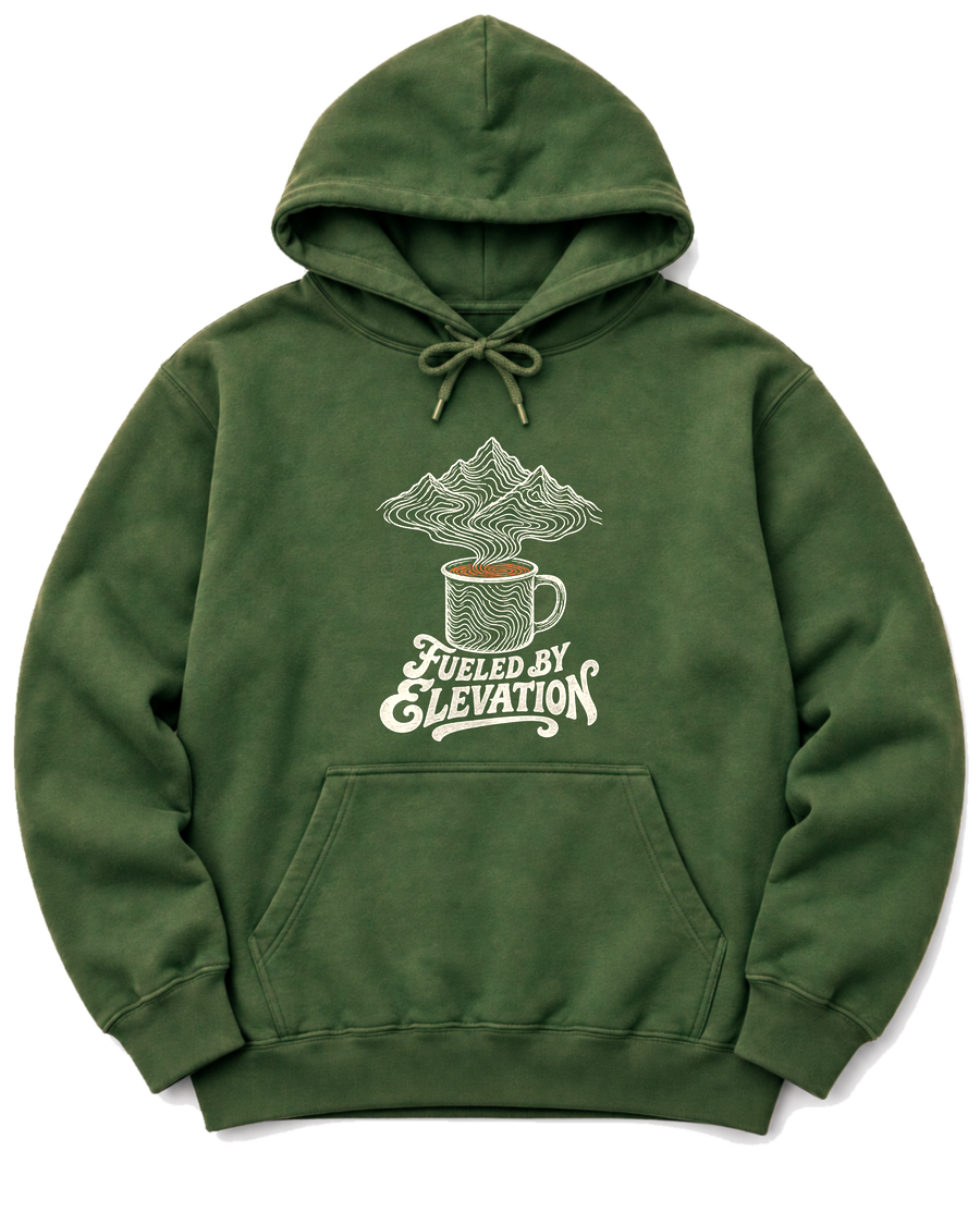 Fueled by Elevation Hoodie - Military Green