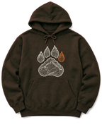 Topo Bear Paw Hoodie - Dark Chocolate