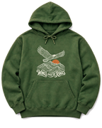 Wings Over the Ridges Hoodie - Military Green