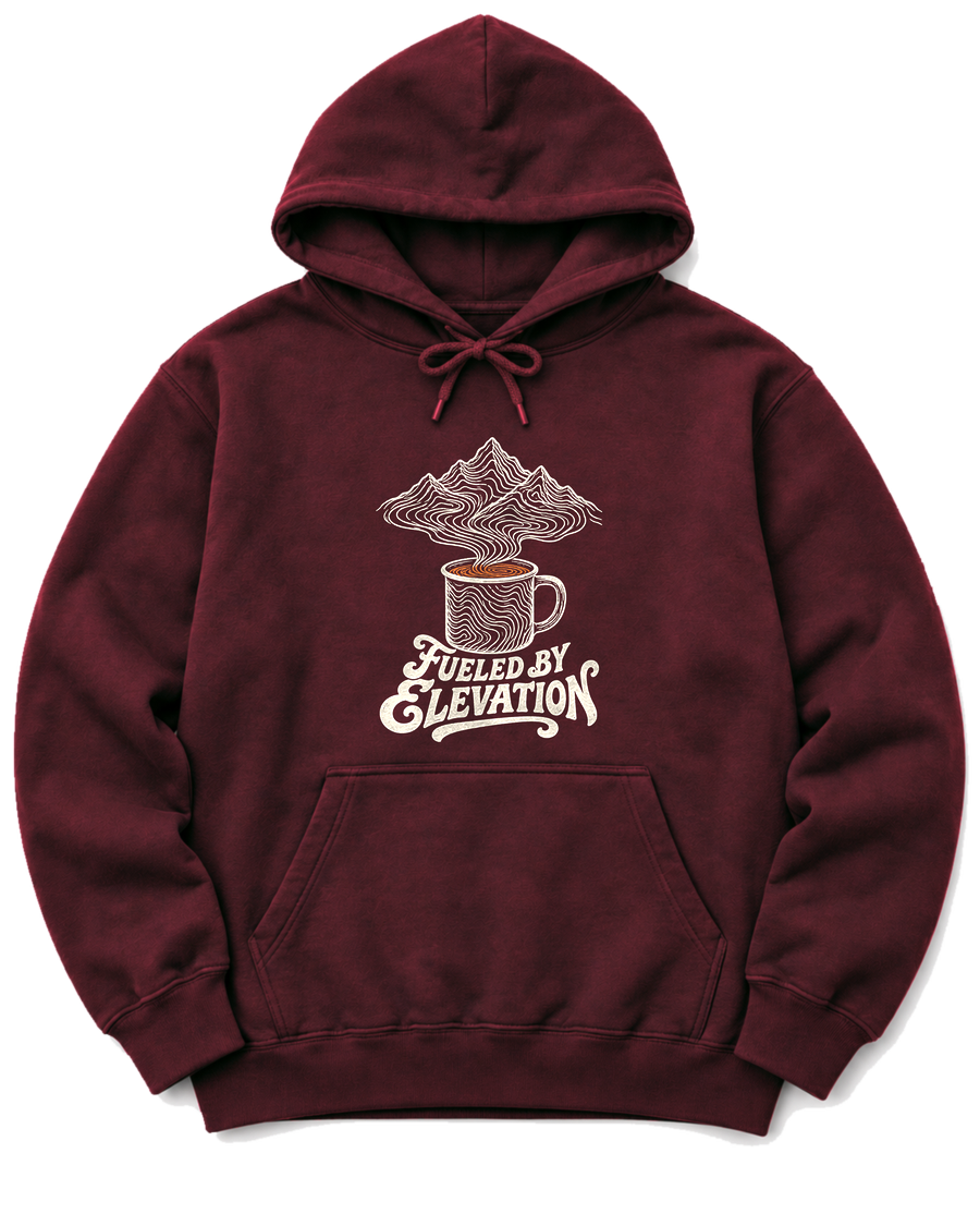 Fueled by Elevation Hoodie - Maroon