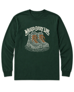 Walked Every Line Long Sleeve Shirt - Forest Green