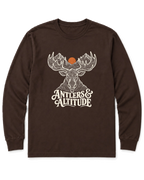Antlers & Altitude Long Sleeve Shirt - Dark Chocolate