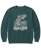 Read the River Sweatshirt - Blue Spruce