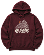One Contour at a Time Hoodie - Maroon