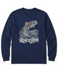 Read the River Long Sleeve Shirt - Navy
