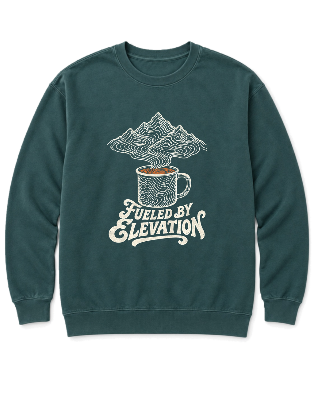 Fueled by Elevation Sweatshirt - Blue Spruce