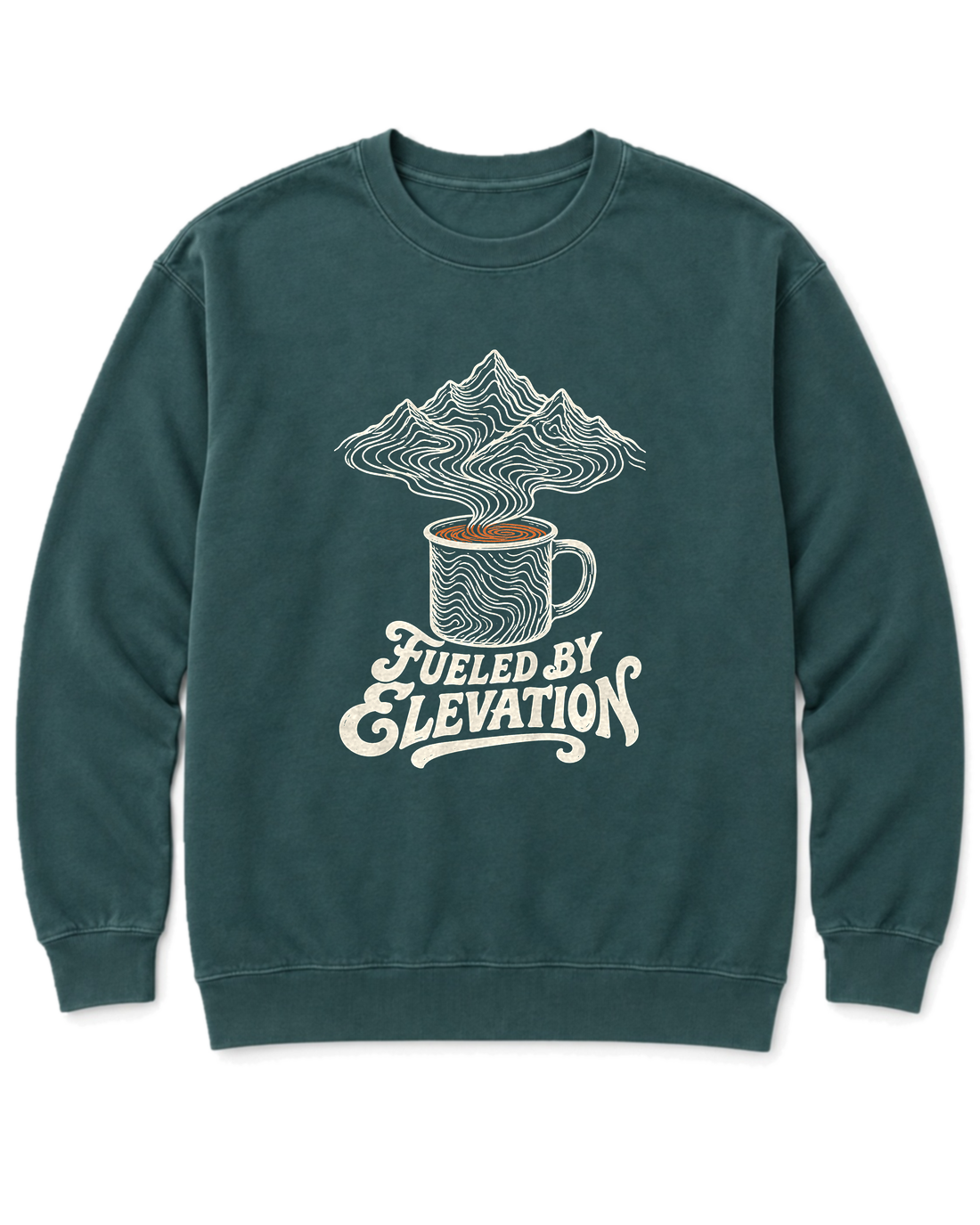 Fueled by Elevation Sweatshirt - Blue Spruce
