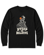 Steep Is Relative Long Sleeve Shirt - Black